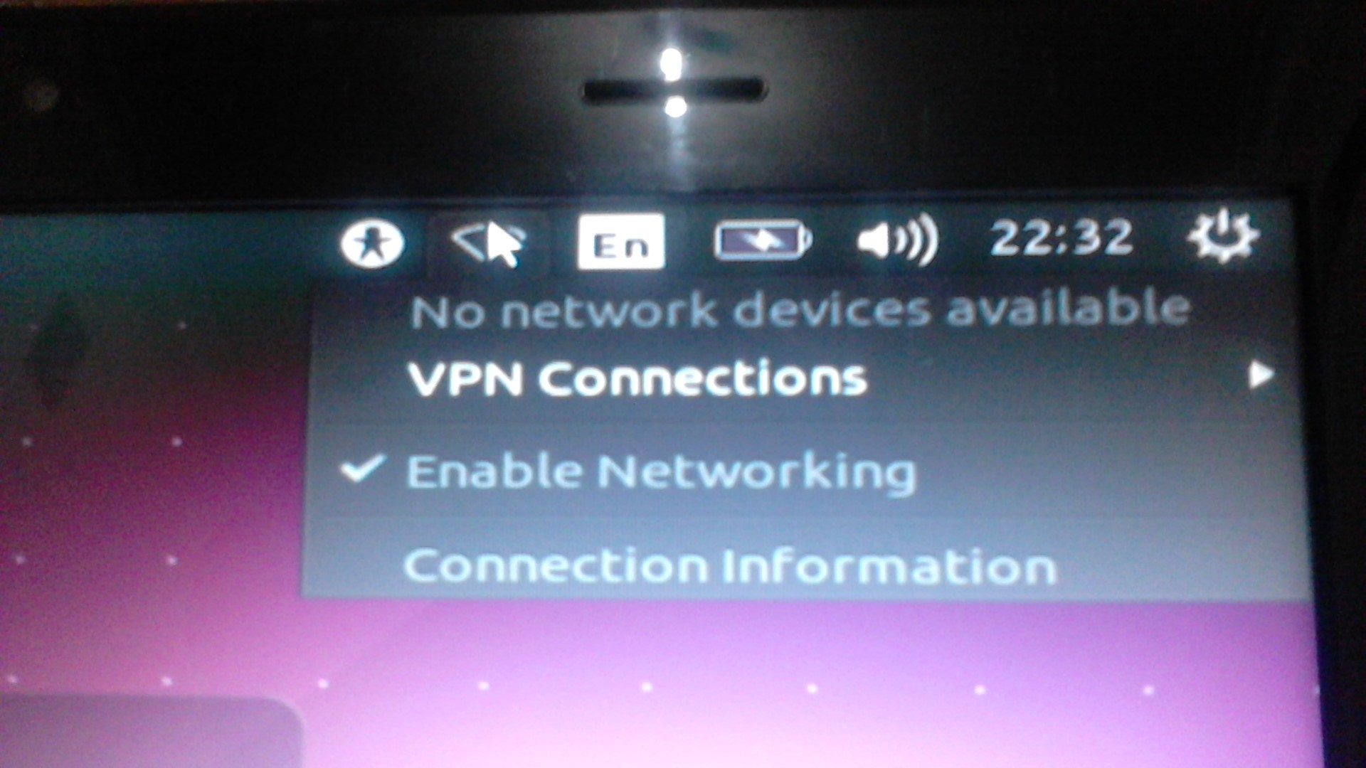 no network devices available
