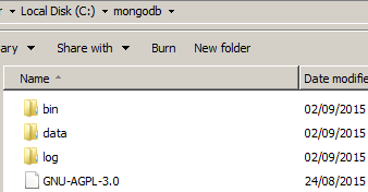data and log mongodb