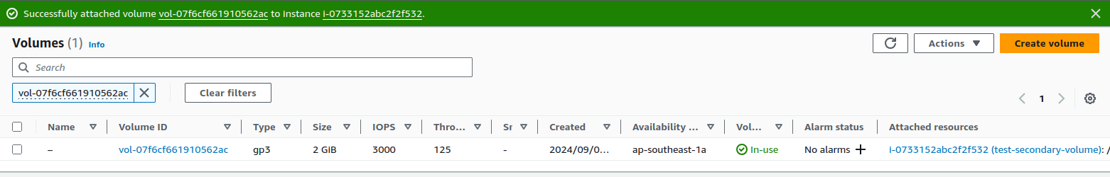 Menambahkan secondary volume ke ec2 instance cloud AWS